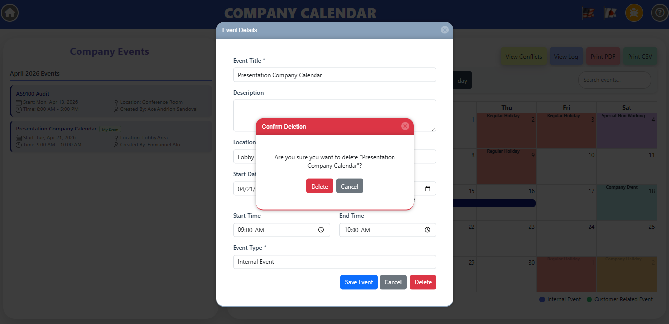 Calendar — View 5